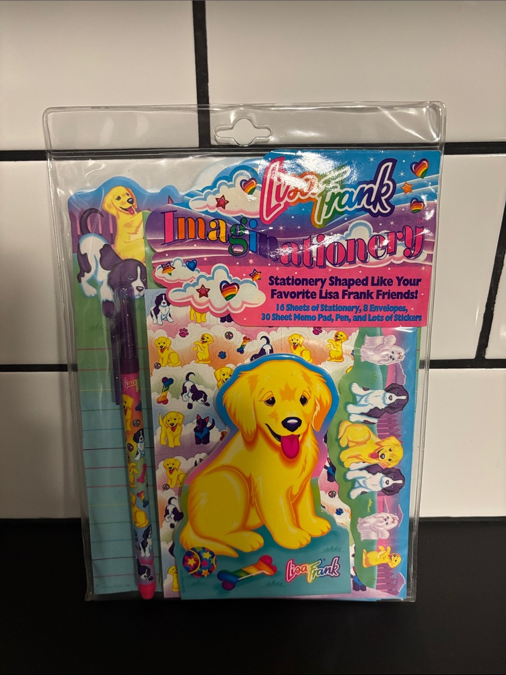 Vintage Authentic 90's Lisa Frank Imaginationery Stationery Set NWT